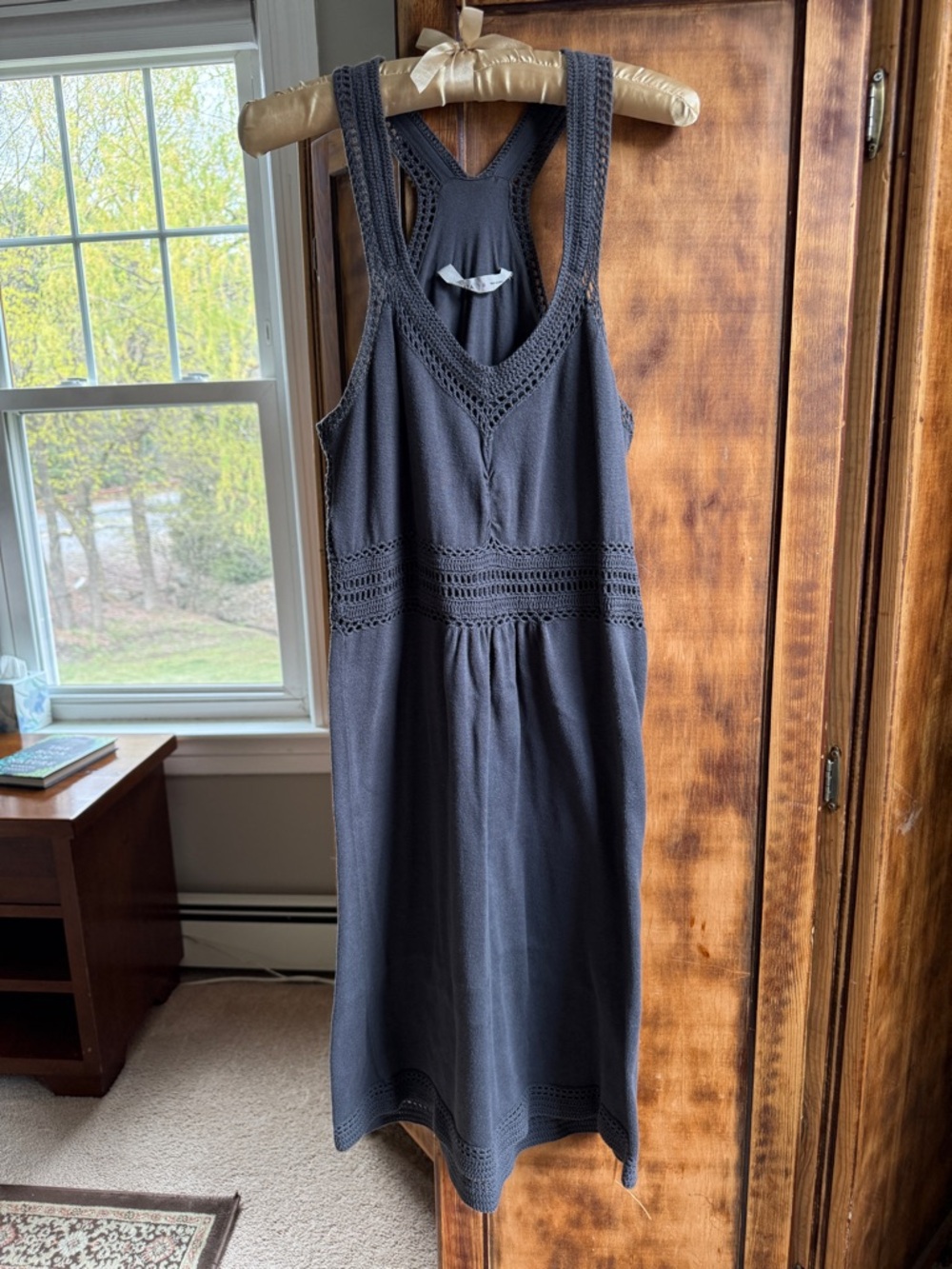 Athleta Crochet Trim Racerback Dress